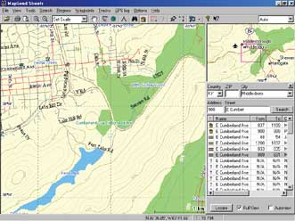 MapSend Topo Map